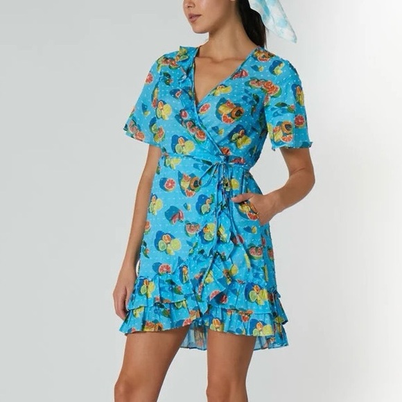Rachel Antonoff Dresses & Skirts - Rachel Antonoff citrus print wrap dress